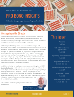 Cover - Pro Bono Newsletter November 2023