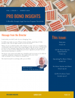 Pro Bono Insights March 2024 Cover Page